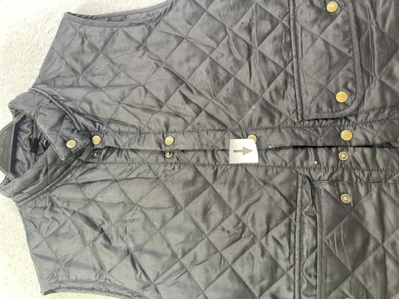1990s BELSTAFF ΠΑΝΩΦΟΡΙ ΑΜΑΝΙΚΟ QUILTED ΜΑΥΡΟ ΑΝΤΡΙΚΟ PRE OWNED M