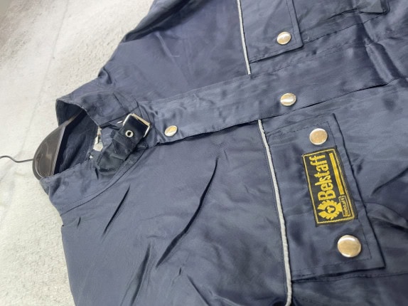 BELSTAFF JACKET ATHLETIC NAVY MEN PRE OWNED M