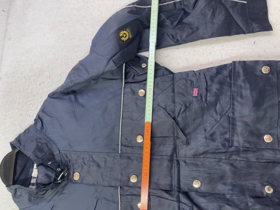 BELSTAFF JACKET ATHLETIC NAVY MEN PRE OWNED M