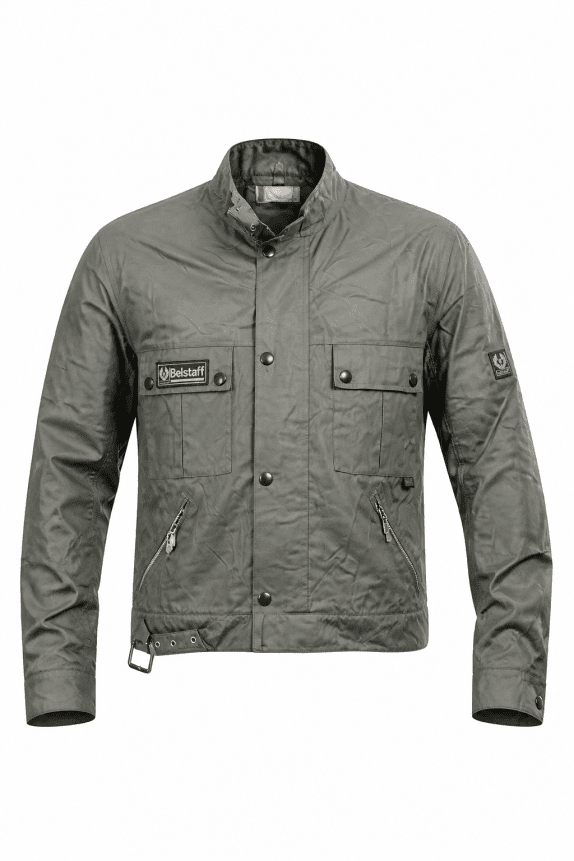 1990s BELSTAFF JACKET WAXED OLIVE MEN PRE OWNED M