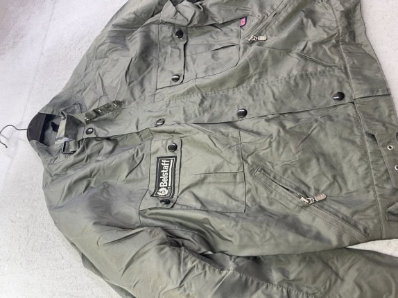 1990s BELSTAFF JACKET WAXED OLIVE MEN PRE OWNED M