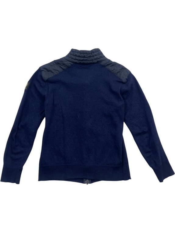 Belstaff Blue Zip Jacket Knit with Quilted Details Unisex S