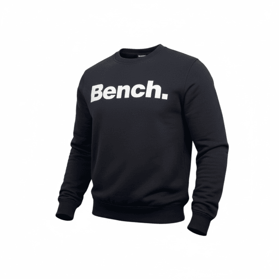 Bench Casual Logo Sweatshirt Black Men’s L
