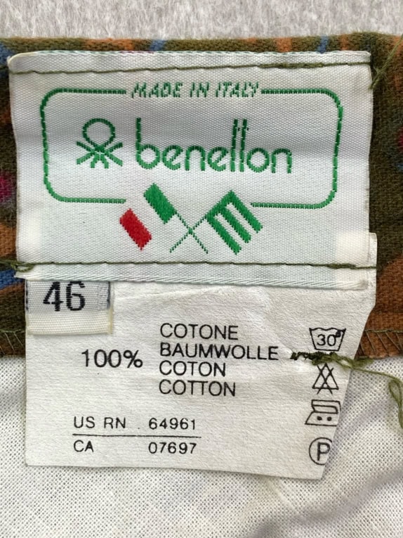BENETTON ΦΟΥΣΤΑ 90s FLORAL ΠΟΛΥΧΡΩΜΗ ΓΥΝΑΙΚΕΙΑ S