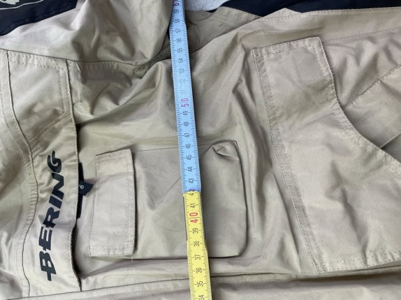 BERING MOTORCYCLE JACKET OUTDOOR BEIGE MEN PRE OWNED XL