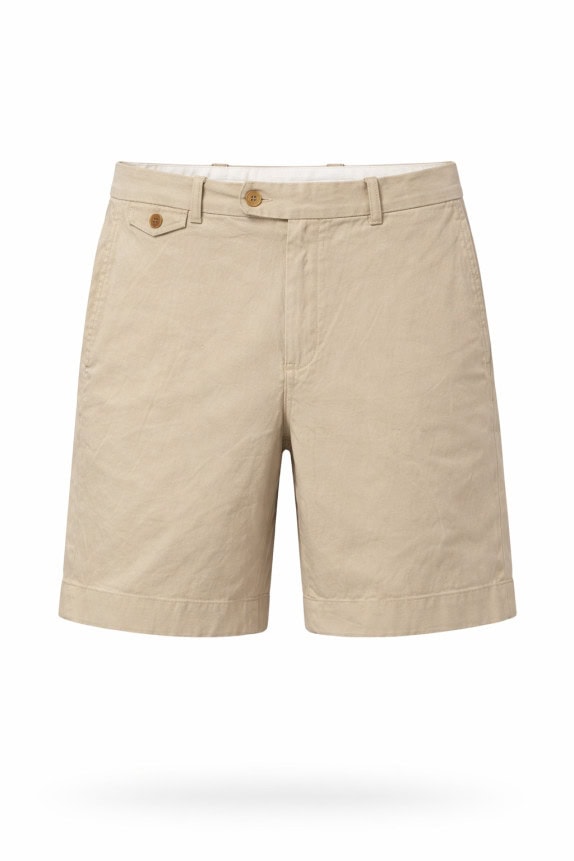BRUNELLO CUCINELLI BERMUDA SHORTS MINIMAL BEIGE MEN PRE OWNED L