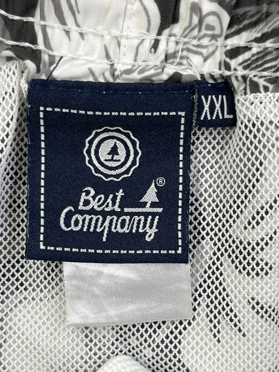BEST COMPANY ΣΟΡΤΣ ΜΑΓΙΟ FLORAL PRINT ΜΑΥΡΟ / ΛΕΥΚΟ UNISEX XXL