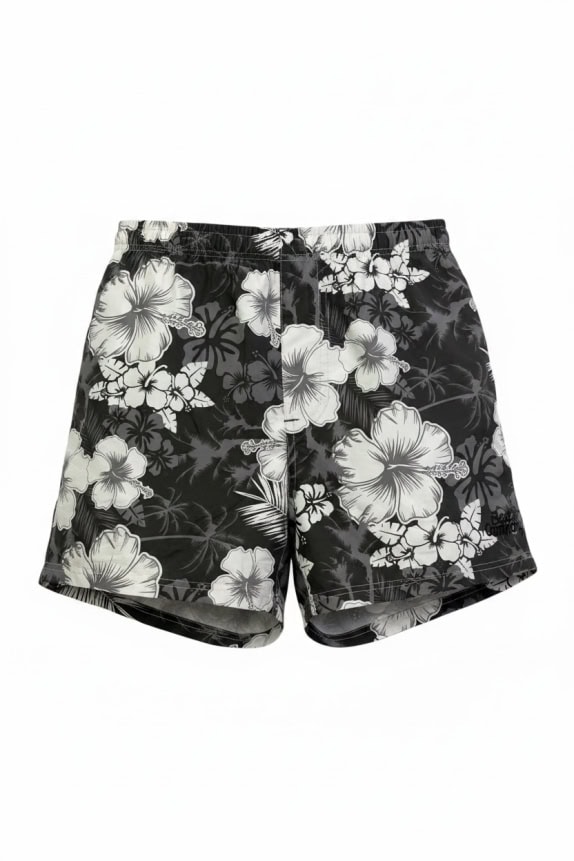 BEST COMPANY ΣΟΡΤΣ ΜΑΓΙΟ FLORAL PRINT ΜΑΥΡΟ / ΛΕΥΚΟ UNISEX XXL