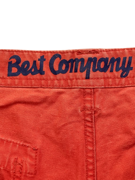 BEST COMPANY ΒΕΡΜΟΥΔΑ 90s LOGO ΠΟΡΤΟΚΑΛΙ UNISEX XXL