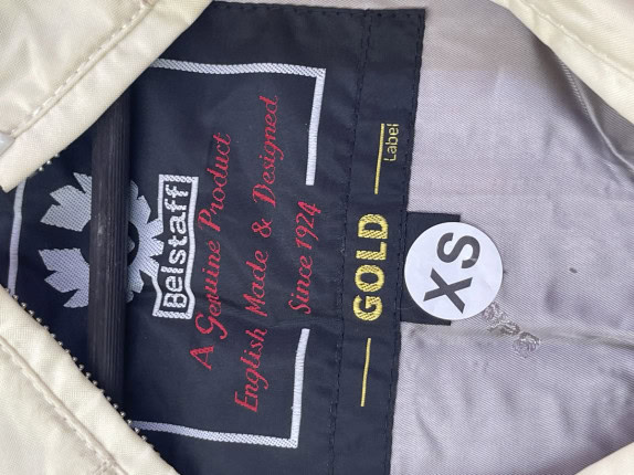 1990s BELSTAFF FOUR TRACK JACKET MINIMAL CREAM WOMEN PRE OWNED XS