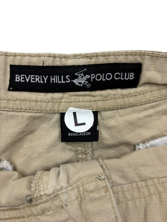 BEVERLY HILLS POLO CLUB CARGO SHORTS UTILITY BEIGE ΑΝΤΡΙΚΟ PRE OWNED L