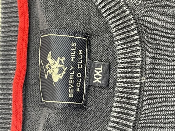 BEVERLY HILLS POLO CLUB CREWNECK MINIMAL ΜΑΥΡΟ ΑΝΤΡΙΚΟ PRE OWNED XXL