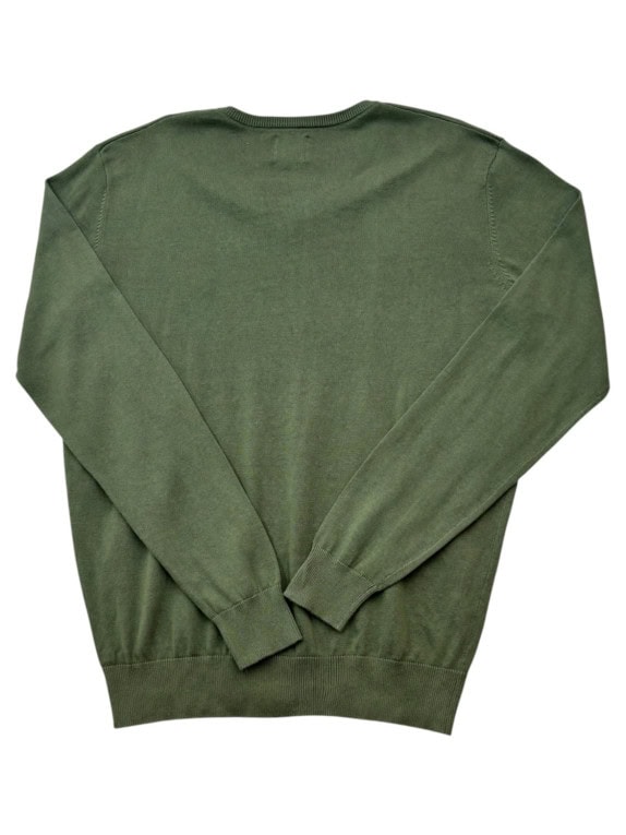 BEVERLY HILLS POLO CLUB ΠΛΕΚΤΟ ΠΟΥΛΟΒΕΡ V NECK ΚΑΘΑΡΟ ΛΑΔΙ ΑΝΤΡΙΚΟ PRE OWNED L