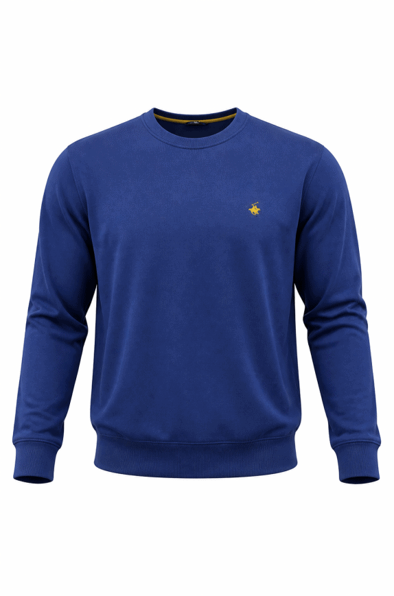BEVERLY HILLS POLO CLUB ΠΟΥΛΟΒΕΡ ΚΛΑΣΙΚΟ ΜΠΛΕ ΑΝΤΡΙΚΟ PRE OWNED XL
