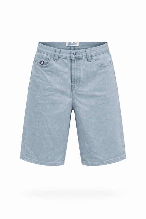 BIG BOY DENIM SHORTS VINTAGE WASHED BLUE MENS PRE OWNED L