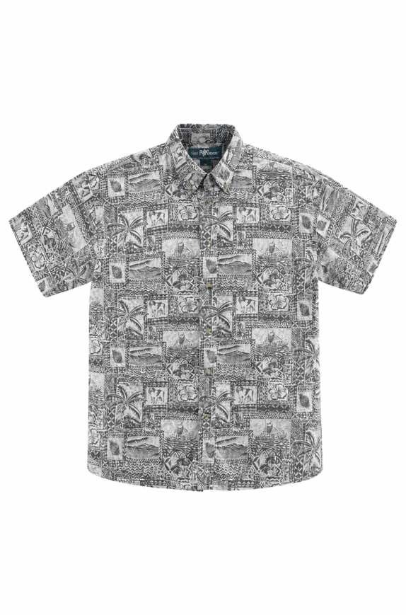 BIG DOGS CAMICIA GRAPHIC GRIGIO UOMO PRE OWNED M