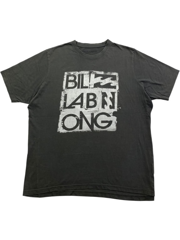 BILLABONG T-SHIRT CASUAL BIG LOGO GRIGIO UOMO XXL