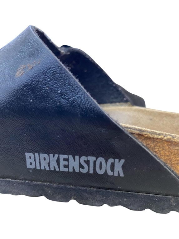 Birkenstock Arizona Black Leather Double Strap Sandals Unisex EU 36