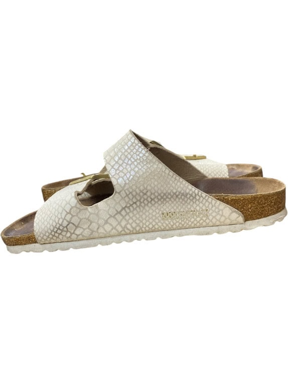 Birkenstock Arizona Μπεζ Snakeskin Διπλό Λουράκι Σανδάλια Unisex EU 40