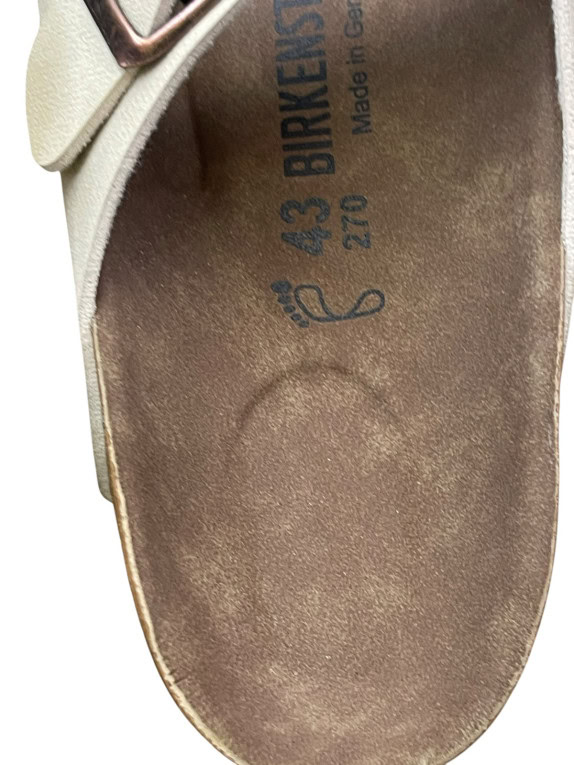 BIRKENSTOCK ARIZONA ΣΑΝΔΑΛΙΑ MINIMAL CREAM UNISEX PRE OWNED EU 43