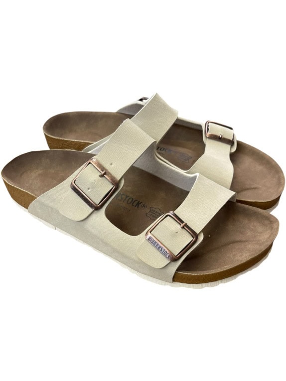 BIRKENSTOCK ARIZONA ΣΑΝΔΑΛΙΑ MINIMAL CREAM UNISEX PRE OWNED EU 43