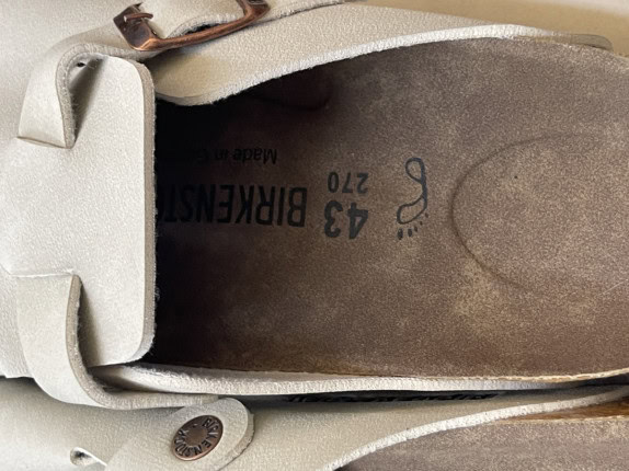 BIRKENSTOCK CLOG MINIMAL BEIGE UNISEX PRE OWNED EU 43