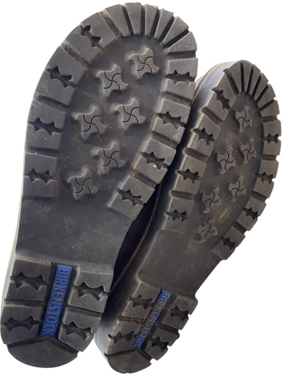 BIRKENSTOCK Δερμάτινα Chelsea Μποτάκια Casual Με Λογότυπο Καφέ Ανδρικό 41