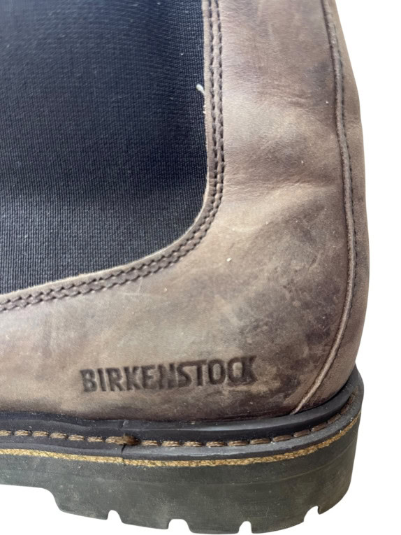 BIRKENSTOCK Δερμάτινα Chelsea Μποτάκια Casual Με Λογότυπο Καφέ Ανδρικό 41