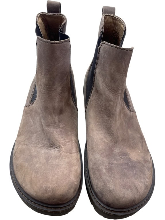 BIRKENSTOCK Δερμάτινα Chelsea Μποτάκια Casual Με Λογότυπο Καφέ Ανδρικό 41