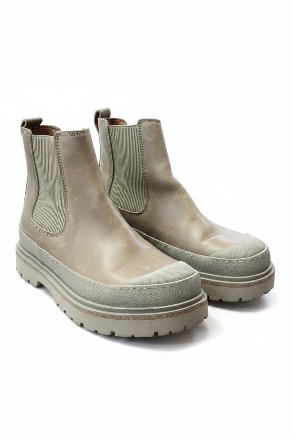 BIRKENSTOCK Δερμάτινα Chelsea Μποτάκια Μπεζ 38