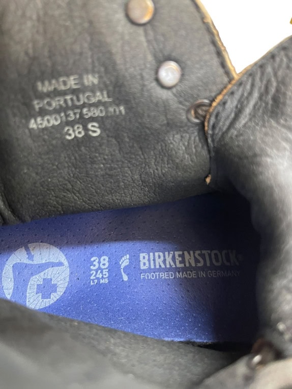 BIRKENSTOCK Δερμάτινα Μποτάκια Casual Καφέ Με Κορδόνια Ανδρικά 38