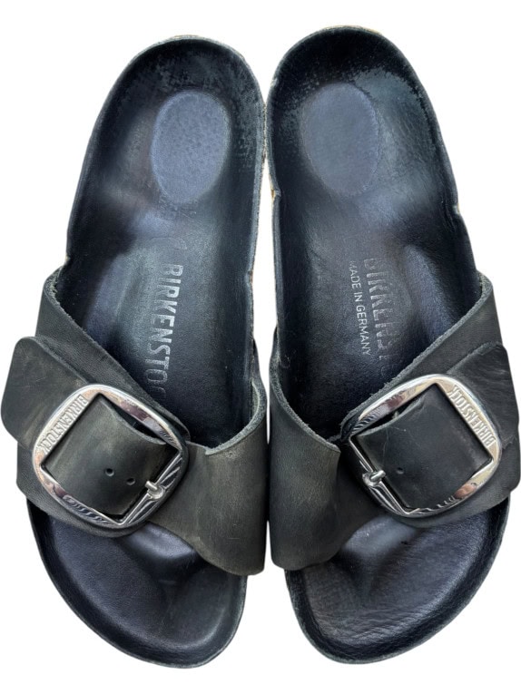 BIRKENSTOCK ΔΕΡΜΑΤΙΝΑ ΣΑΝΔΑΛΙΑ CLASSIC ΜΑΥΡΟ UNISEX PRE OWNED EU 37
