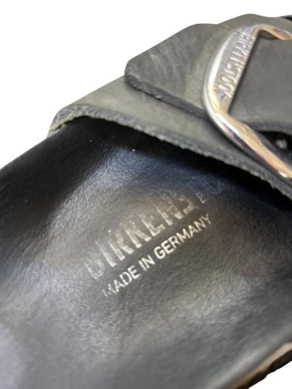 BIRKENSTOCK ΔΕΡΜΑΤΙΝΑ ΣΑΝΔΑΛΙΑ CLASSIC ΜΑΥΡΟ UNISEX PRE OWNED EU 37