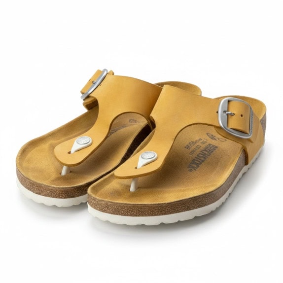 BIRKENSTOCK GIZEH SANDALI INFRADITO MINIMAL SENAPE UNISEX PRE OWNED EU 40