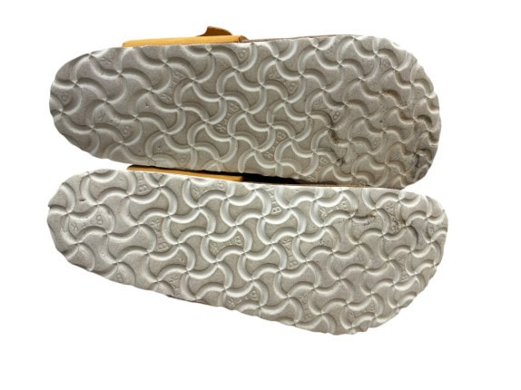 BIRKENSTOCK GIZEH SANDALI INFRADITO MINIMAL SENAPE UNISEX PRE OWNED EU 40