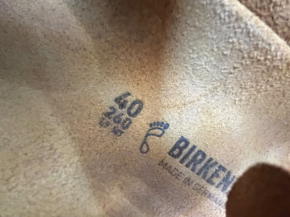 BIRKENSTOCK GIZEH SANDALI INFRADITO MINIMAL SENAPE UNISEX PRE OWNED EU 40