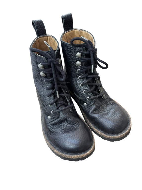 BIRKENSTOCK BOOTS CLASSIC BLACK UNISEX PRE OWNED EU 38