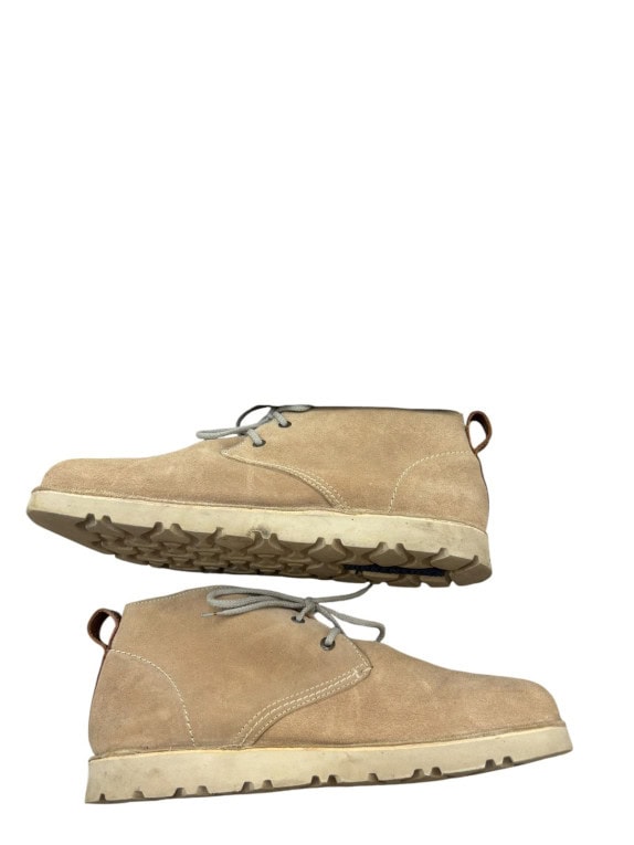 BIRKENSTOCK CHUKKA BOOTS SUEDE BEIGE UNISEX PRE OWNED EU 46