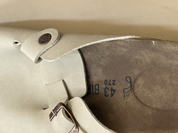BIRKENSTOCK MULES CLASSIC BEIGE UNISEX PRE OWNED EU 43
