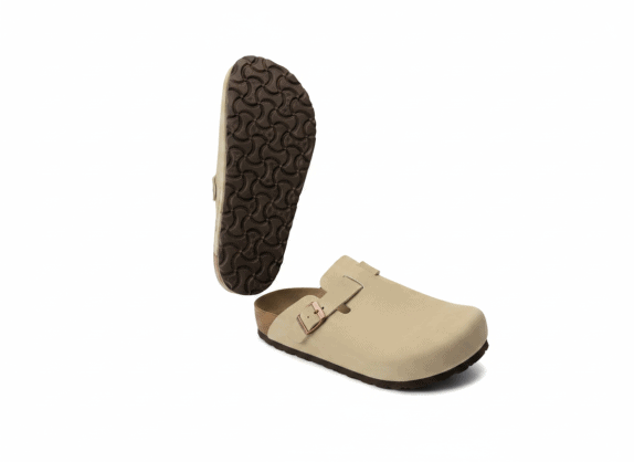 BIRKENSTOCK MULES CLASSIC BEIGE UNISEX PRE OWNED EU 43