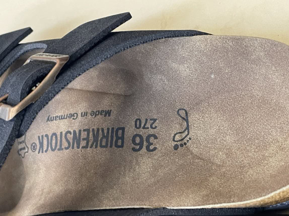 BIRKENSTOCK SANDALI MINIMAL NERO UNISEX PRE OWNED EU 36