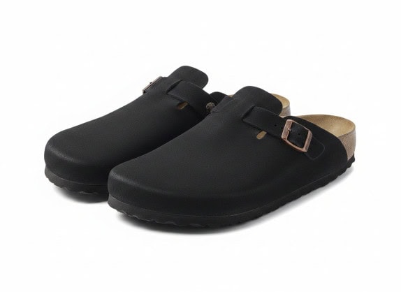 BIRKENSTOCK MULES MINIMAL BLACK UNISEX PRE OWNED EU 43