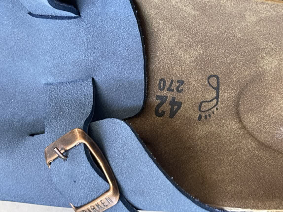 BIRKENSTOCK ΠΑΝΤΟΦΛΕΣ ΜΙΝΙΜΑΛ ΜΠΛΕ ΑΝΤΡΙΚΟ PRE OWNED EU 42