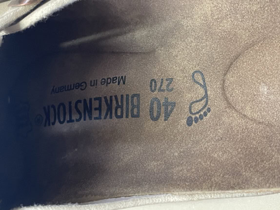 BIRKENSTOCK MULE CLASSIC ECRU MALE PRE OWNED EU 40