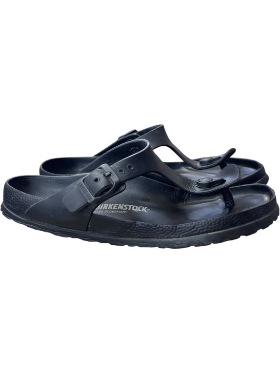 BIRKENSTOCK EVA Flip Flops Casual Logo Black Women’s EU 38