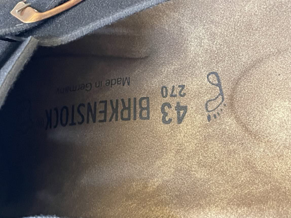 BIRKENSTOCK ΣΑΜΠΟ MINIMAL ΜΑΥΡΟ ΑΝΤΡΙΚΟ PRE OWNED 43