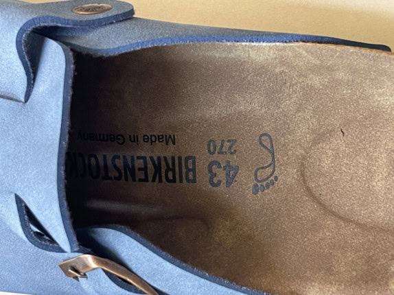 BIRKENSTOCK ΣΑΜΠΟ ΜΙΝΙΜΑΛ ΜΠΛΕ ΑΝΤΡΙΚΟ PRE OWNED EU 43