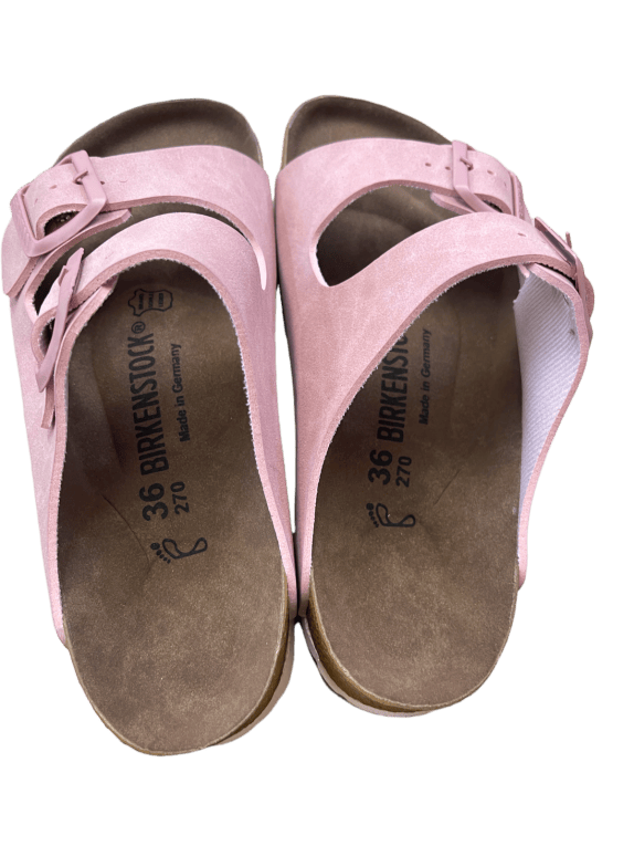 BIRKENSTOCK SANDALS LIGHT PINK WOMEN PRE OWNED EU 36
