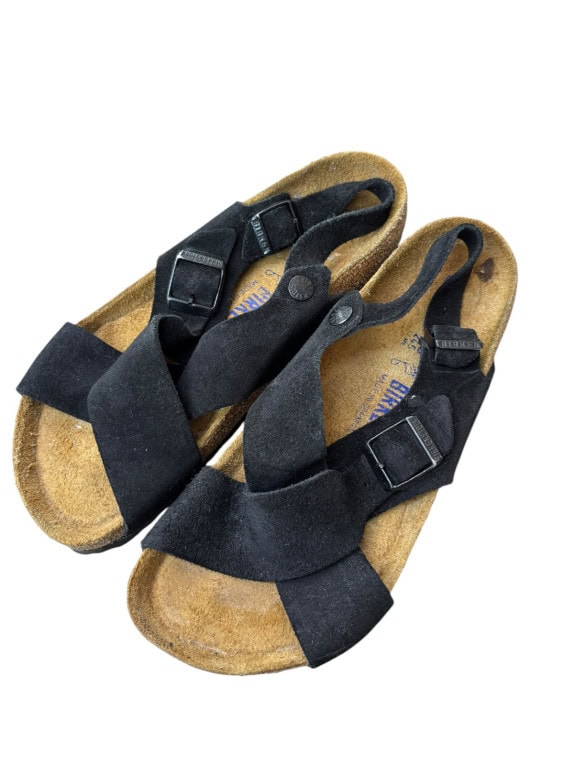 BIRKENSTOCK SANDALI CLASSIC NERO DONNA PRE OWNED EU 38