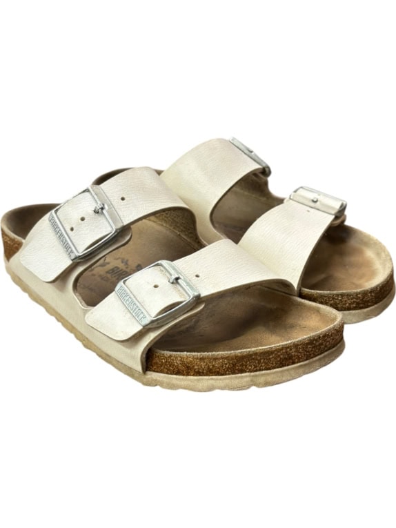 BIRKENSTOCK ΣΑΝΔΑΛΙΑ CLASSIC OFF WHITE UNISEX PRE OWNED